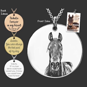 Loss of Horse Gift | Horse Necklace | Horse Lover Gift | Horse Memorial Gift | Horse Memorial | Loss of Horse