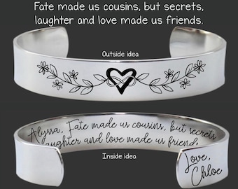 Cousin Gifts | Gift for Cousin | Cousin Birthday Gift | Cousin Personalized Gift | Cousin Gift from Cousin | Fate Made Us Cousins