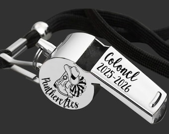 Drill Team Coach | Coach Whistle | Coach Gift | Gift for Coach | Coach Appreciation | Personalized Whistle | Engraved Whistle | Mens Gifts
