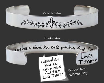 Godmother Gift | Godmother Gift from Goddaughter | Godmother Gift from Godson | Godmother Birthday Gift | Handwriting Jewelry