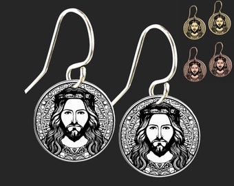 Jesus Earrings | Jesus Jewelry | Christian Jewelry | Christian Gifts | Christmas Earrings | Easter Earrings | Easter Gift