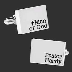 Pastor Cufflinks | Pastor Gift | Gifts for Pastor | Preacher Gifts | Reverend Gift | Minister Gift | Chaplain Gift | Pastor Easter Gift