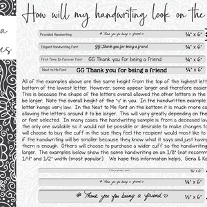 Handwriting Gift Handwriting Bracelet Handwritten Gifts Handwriting Jewelry Memory Gift Loss of Mom Loss of Dad Loss of Child image 4