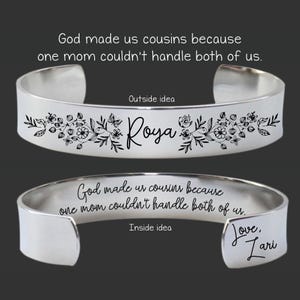 Cousin Gifts | Gift for Cousin | Cousin Birthday Gift | Cousin Easter Gift | Cousin Gift from Cousin | God Made Us Cousins