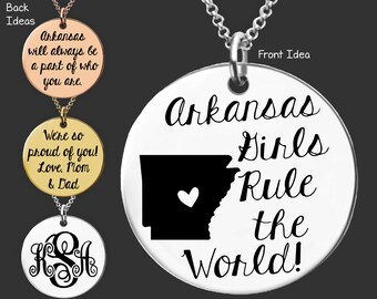 Arkansas State | Arkansas | Girls Trip | Exchange Student Gift | Daughter Gift | Going Away Gift | Moving Gift