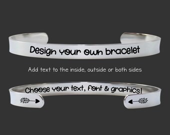 Custom Bracelet | Personalized Gift | Bridesmaid Gifts | Design Your Own Jewelry | Custom Bracelet | Birthday Gifts For Her |