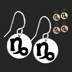 Capricorn Earrings | Capricorn Gifts | Gifts for Capricorn | Birthday Gift for Capricorn | Capricorn Birthday | Christmas Gift for Capricorn