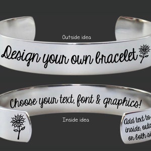 Create Your Own | Custom Bracelet | Personalized Gift | Bridesmaid Gift | Design Your Own Jewelry | Personalized Gift | Gift Ideas