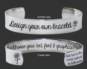 Create Your Own | Custom Bracelet | Personalized Gift | Bridesmaid Gift | Design Your Own Jewelry | Personalized Gift | Gift Ideas