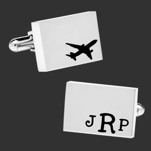 Plane Cufflinks | Pilot Gift | Pilot Gifts | Gift for Pilot | Gift for Aviator | Pilot Thank You Gift | Pilot Graduation Gift