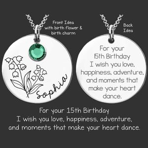 15th Birthday Gift | 15th Birthday Girl | 15 Year Old | 15 Year Old Girl Gift | 15th Birthday | Daughter Birthday Gift | Granddaughter Gift