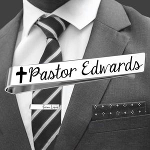 Pastor Tie Bar | Pastor Gift | Gifts for Pastor | Preacher Gifts | Reverend Gift | Minister Gift | Chaplain Gift | Pastor Easter Gift