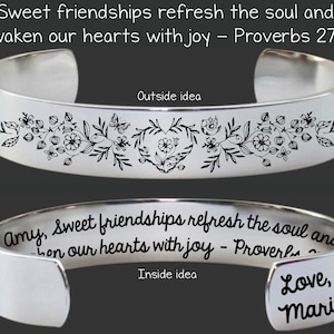 Friendship Bracelet | Friendship Gift | Friend Gift | Friend Birthday Gift | Bridesmaid  Gift | Proverbs 27:9