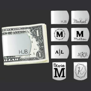Personalized Money Clip | Father's Day Gift | 11th Anniversary Gift For Him | Gift for Dad | Best Man Gift | Steel Gifts For Him | Boss Gift