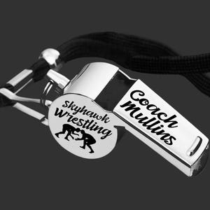 Wrestling Whistle | Wrestling Coach | Coach Whistle | Coach Gift | Gift for Coach | Coach Appreciation | Personalized Whistle