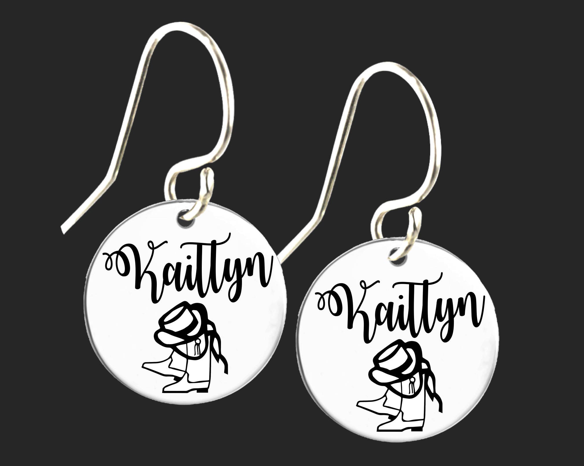 Personalized Drill Team Earrings Drill Team Gifts Birthday Etsy