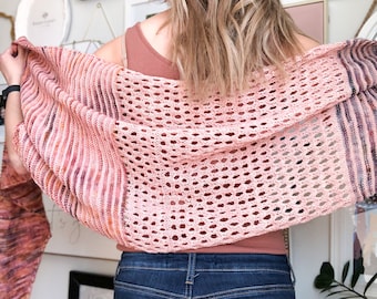 KNITTING PATTERN: Desert Weather Shawl Knitting Pattern | Lace Shawl Knitting Pattern