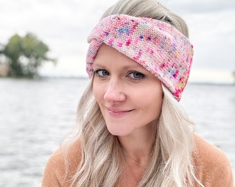 KNITTING PATTERN: Kindra Headband Knitting Pattern | Fair Isle Colorwork Headband/ Head Wrap Pattern