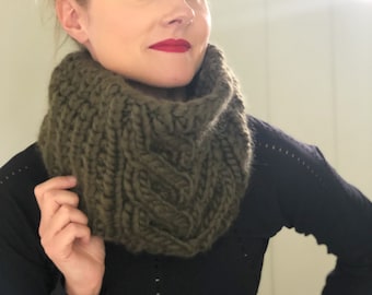 Grobstrick Strickmuster Cowl: Anfänger-freundlich (PDF Pattern)