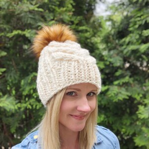 Super Bulky Cable Hat Knitting Pattern: Char Char Hat (PDF Pattern) - Etsy