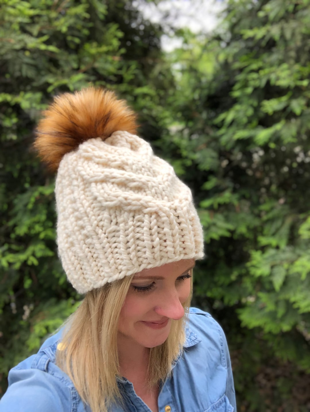 Super Bulky Cable Hat Knitting Pattern: Char Char Hat (PDF Pattern) - Etsy