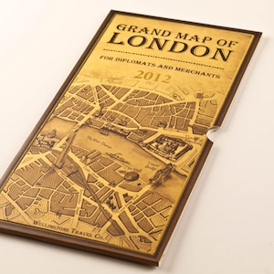 1800s Style Travellers Map of London 2012 (Papier)