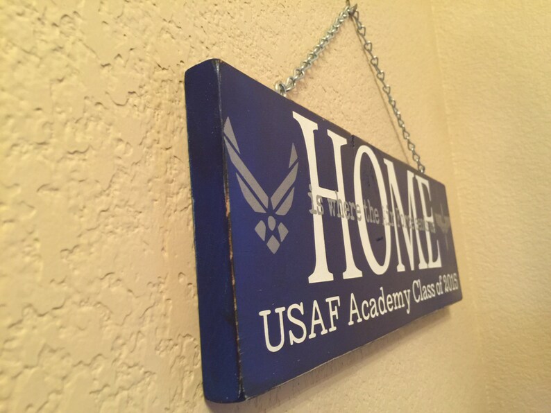 Home is Where the Air Force Sends Us USAF Academy Sign Etsy
