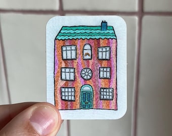 Pink House - Vinyl Sticker