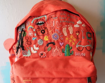 Eastpak Custom Dessin Sur Sac Eastpak Backpacks Sac Eastpak Dessin