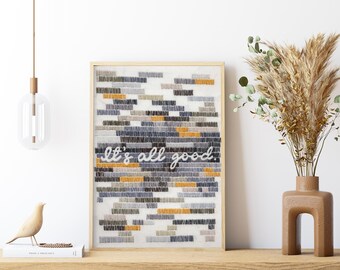 It's All Good Print // A5 Print // Wall Art