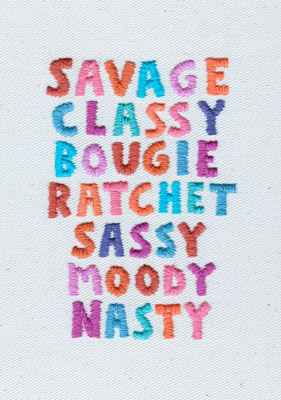 Savage Classy Bougie Ratchet Sassy Moody Nasty Print A5 Etsy