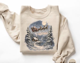 Christmas Sweatshirt, Vancouver Island Holiday Crewneck, 90s Vintage Style Island Christmas Pullover, West Coast Gift
