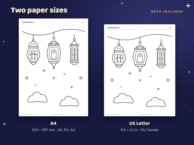 Printable Ramadan Pattern Ramadan Coloring Pages for Kids and Adults, Islamic Coloring Book ...