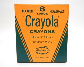 A box of four vintage American Crayons