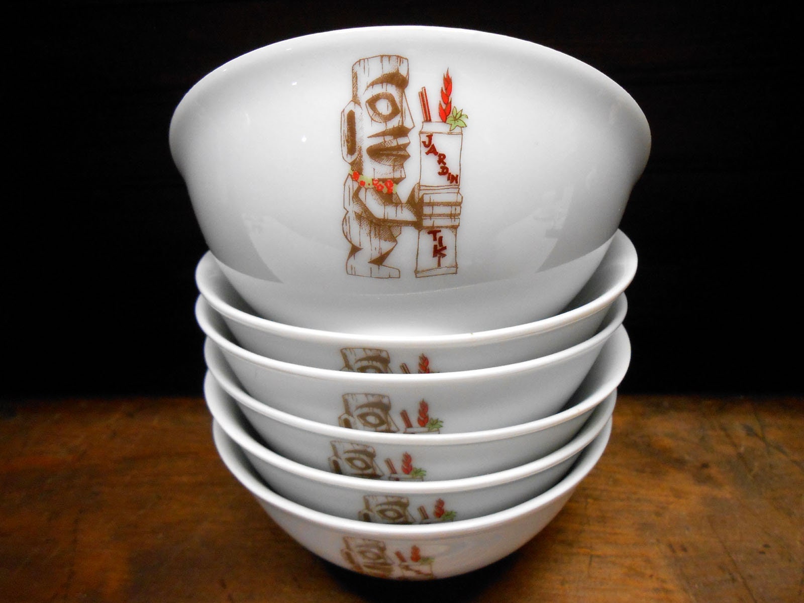 Jardin Tiki Polynesian Restaurant Bowls Montreal Quebec Canada Etsy