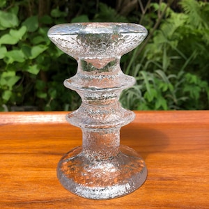 iittala Festivo 2 Ring Candlestick - Signed TS - Timo Sarpaneva - Vintage Scandinavian Home Decor