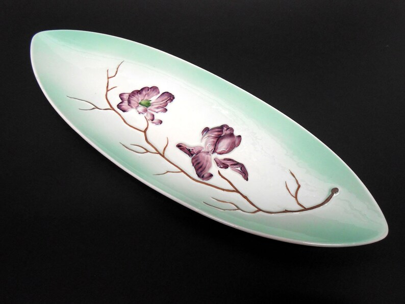 Vintage Carlton Ware Orchid Long Serving Platter Dish Pale Etsy Canada