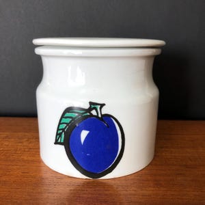 Plum Jar Ulla Procope - Arabia Finland - Tutti Frutti Series - MCM Home Decor