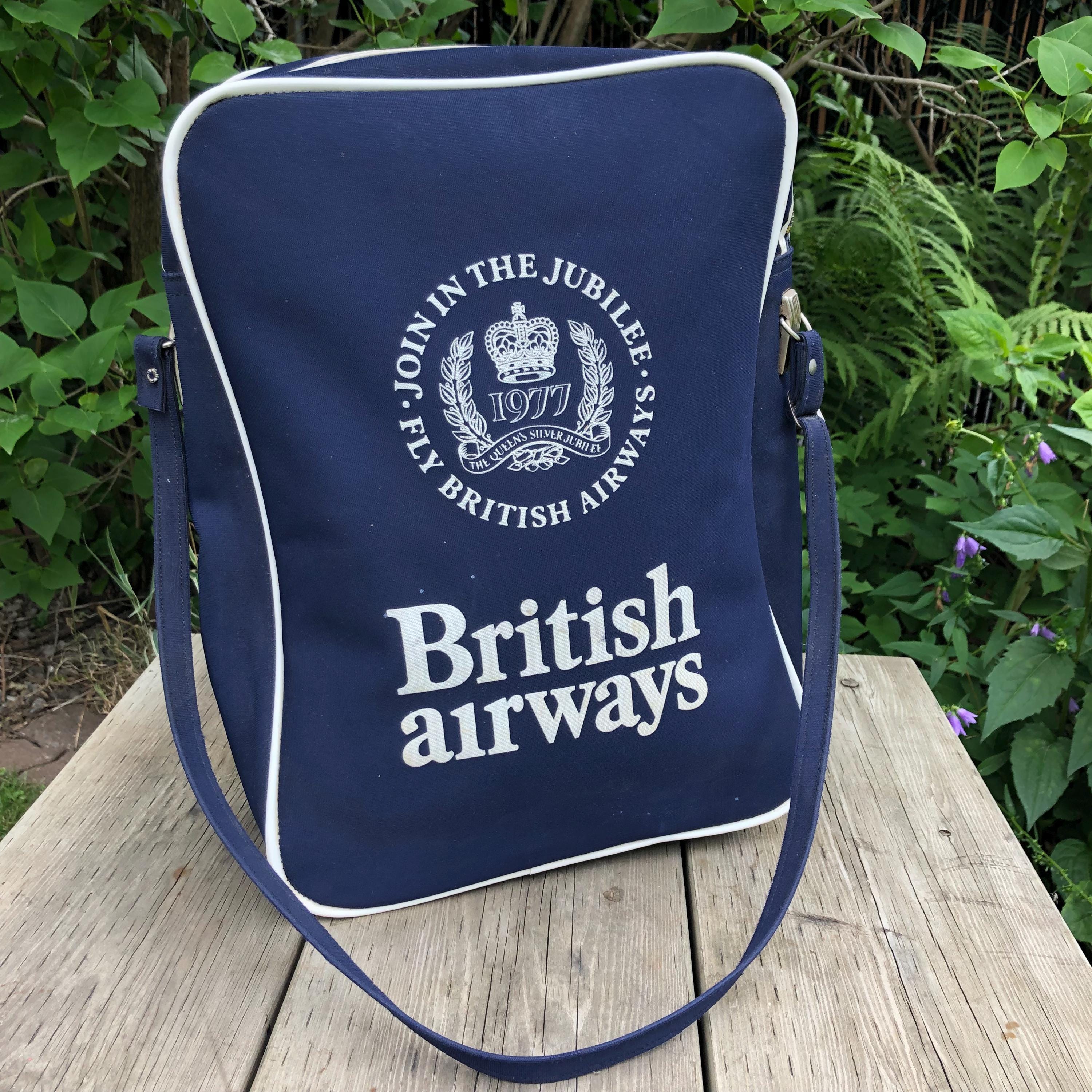 ビンテージ　British Airways トラベラーバック　イギリス製 British Airways Travel Bag - Etsy Canada