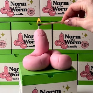 Norm the Worm Handmade Soy Candle image 1