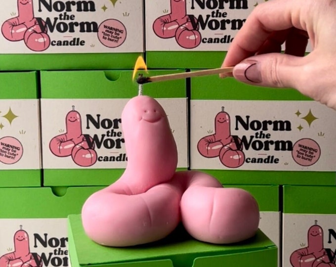 Norm the Worm Handmade Soy Candle