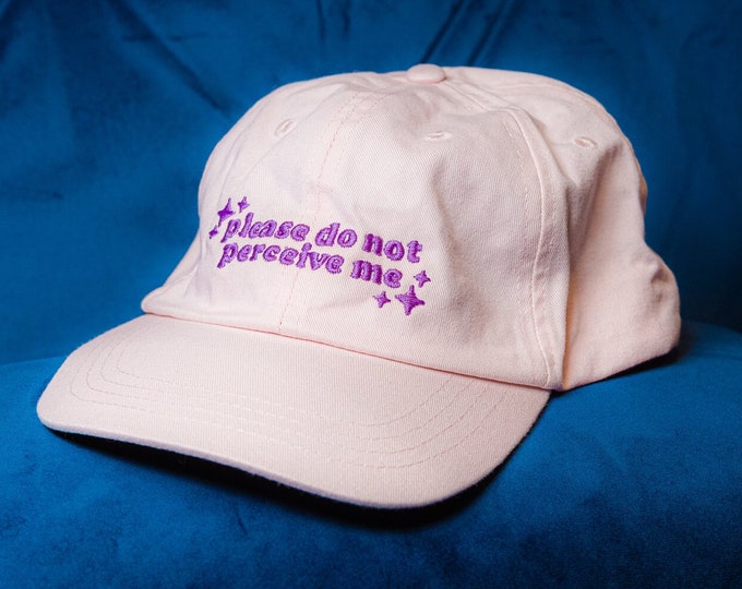 Please Do Not Perceive Me Cap - Navy or Pink