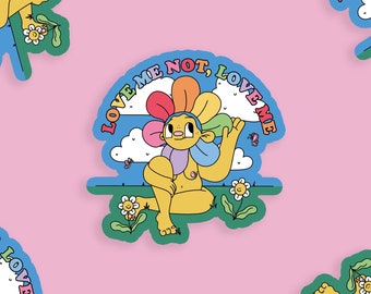 Love Me Not Vinyl Sticker