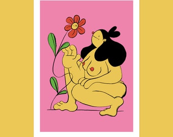 I'd Pick You A4 Art Print