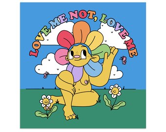 Love Me, Love Me Not 21cm Art Print