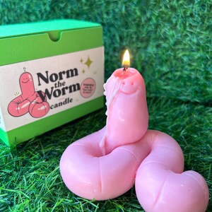 Norm the Worm Handmade Soy Candle image 6