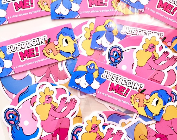 Just Doin' Me! Vinyl Sticker Set