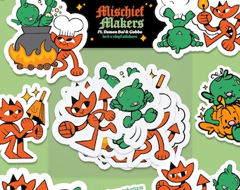 Mischief Makers 6 x Vinyl Sticker Set