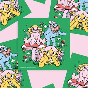 Pixie Pals Postkarten Print