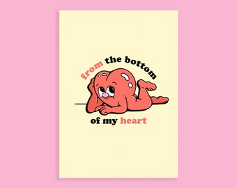 Bottom of my Heart A6 Card